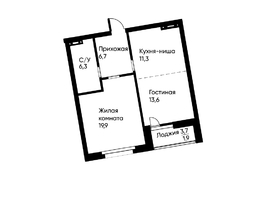 Продается 2-комнатная квартира ЖК Ранвэй, 58.9  м&sup2;, 10440319 рублей