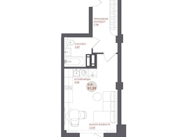 Продается Студия ЖК Звезда, 31.29  м&sup2;, 4505760 рублей