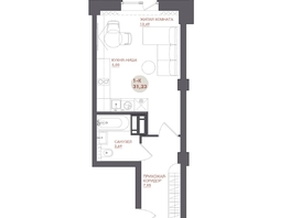 Продается Студия ЖК Звезда, 31.23  м&sup2;, 4465890 рублей