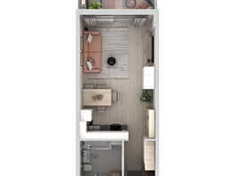 Продается Студия ЖК Аллея Парк, 1 этап, 36.4  м&sup2;, 5824000 рублей
