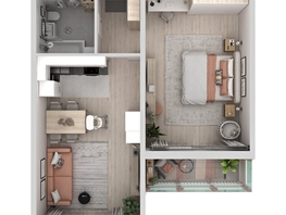 Продается 2-комнатная квартира ЖК Аллея Парк, 1 этап, 61.73  м&sup2;, 8086630 рублей