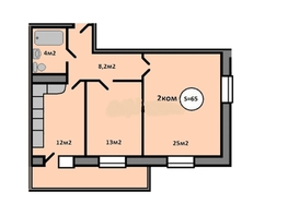 Продается 2-комнатная квартира Караульная ул, 62  м&sup2;, 7500000 рублей
