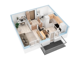 Продается 1-комнатная квартира ЖК Аринский, дом 2 корпус 2, 36.35  м&sup2;, 4450000 рублей