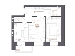 Продается 2-комнатная квартира ЖК Звезда, 52.72  м&sup2;, 6642720 рублей