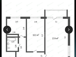 Продается 2-комнатная квартира Семафорная ул, 42.8  м&sup2;, 4800000 рублей
