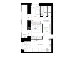 Продается 3-комнатная квартира ЖК Соцветие, дом 5.4, 61.53  м&sup2;, 9030480 рублей
