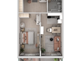 Продается 2-комнатная квартира ЖК Аллея Парк, 1 этап, 61.17  м&sup2;, 8013270 рублей