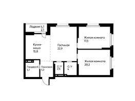 Продается 3-комнатная квартира ЖК Ранвэй, 94.4  м&sup2;, 16036591 рублей