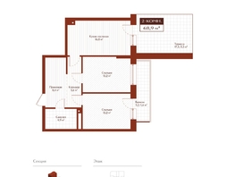 Продается 2-комнатная квартира ЖК Дом на Ульяновском, 62.1  м&sup2;, 12746500 рублей