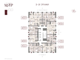 Продается 1-комнатная квартира ЖК МЭТР, 36.7  м&sup2;, 7780400 рублей