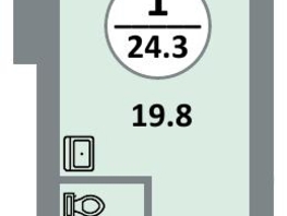 Продается Студия ЖК Снегири, дом 8, 23.9  м&sup2;, 4180000 рублей
