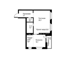 Продается 2-комнатная квартира ЖК Ранвэй, 63  м&sup2;, 11974536 рублей