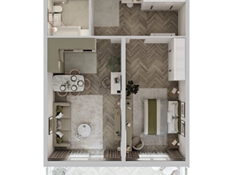 Продается 2-комнатная квартира ЖК Аллея Парк, 2 этап, 66.86  м&sup2;, 9159820 рублей