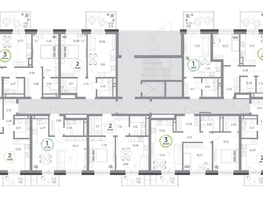 Продается 2-комнатная квартира ЖК Юдинский, дом 1.2, 45.67  м&sup2;, 4772515 рублей