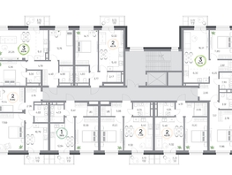 Продается 3-комнатная квартира ЖК Юдинский, дом 1.3, 69.39  м&sup2;, 6793281 рублей