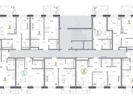 Продается 2-комнатная квартира ЖК Юдинский, дом 1.2, 56.39  м&sup2;, 8244218 рублей