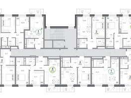 Продается 3-комнатная квартира ЖК Юдинский, дом 1.2, 60.9  м&sup2;, 8696520 рублей