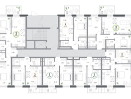 Продается 1-комнатная квартира ЖК Юдинский, дом 1.3, 41.99  м&sup2;, 6340490 рублей