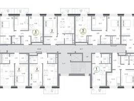 Продается 3-комнатная квартира ЖК Юдинский, дом 1.5, 58.41  м&sup2;, 8154036 рублей