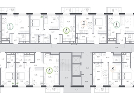 Продается 2-комнатная квартира ЖК Юдинский, дом 1.5, 42.51  м&sup2;, 6083181 рублей