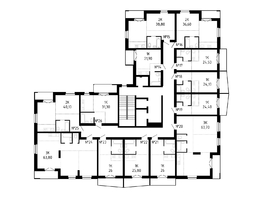 Продается 3-комнатная квартира ЖК Smart (Смарт), 63.8  м², 8804400 рублей