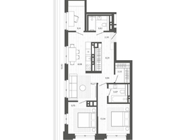 Продается 2-комнатная квартира ЖК Меланж, 83.38  м², 15473000 рублей