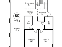 Продается 5-комнатная квартира Адалин на Сергея Семенова, 27, 172  м², 20000000 рублей