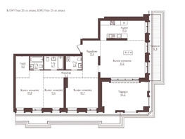 Продается 4-комнатная квартира ЖК Империал, 184.8  м&sup2;, 35112000 рублей