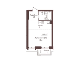 Продается 1-комнатная квартира ЖК Империал, 33.2  м&sup2;, 6872400 рублей