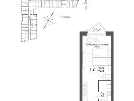 Продается Номер в отеле ГК RIZALTA Резорт Белокуриха, к.3, 24.3  м&sup2;, 16402500 рублей