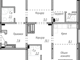 Продается 5-комнатная квартира ЖК Орхон, 114.5  м&sup2;, 18320000 рублей