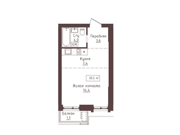 Продается 1-комнатная квартира ЖК Империал, 30.5  м&sup2;, 6862500 рублей