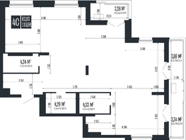 Продается 4-комнатная квартира ЖК Опера Резиденс, 110.98  м&sup2;, 28521860 рублей