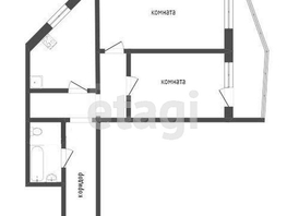 2-комнатная квартира, 54.4 м², 8/20 этаж