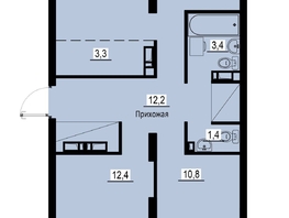 Продается 4-комнатная квартира ЖК Зеленые кварталы, 4 очередь, 74.3 м², 10179100 рублей