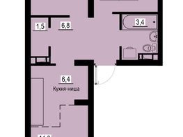 Продается 3-комнатная квартира ЖК Зеленые кварталы, 4 очередь, 56.1  м&sup2;, 8358900 рублей