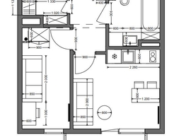 2-комнатная квартира, 39 м², 12/19 этаж