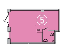 Торговая площадь, 42.67 м², монолит-кирпич