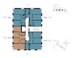 Продается 3-комнатная квартира ЖК RIVERANG (РиверАнг), 62.57  м², 13171298 рублей