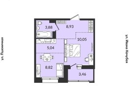 Продается 2-комнатная квартира ЖК Источник, дом 1, 40.18  м², 5785447 рублей