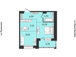 Продается 2-комнатная квартира ЖК Источник, дом 1, 40.53  м², 5777033 рублей