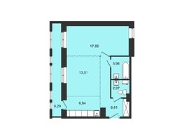 Продается 2-комнатная квартира ЖК Новые кварталы, дом 1, 61.34  м², 5442000 рублей