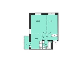 Продается 2-комнатная квартира ЖК Новые кварталы, дом 2, 47.57  м², 4530000 рублей