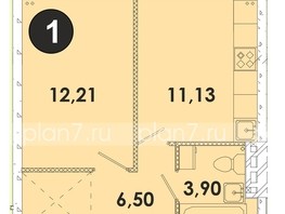 Продается 1-комнатная квартира ЖК Лето, дом 1, 34.7  м², 3886400 рублей