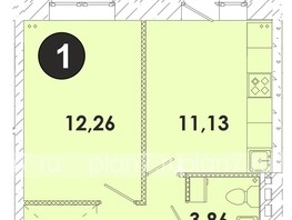 Продается 1-комнатная квартира ЖК Лето, дом 1, 36.69  м², 4454400 рублей