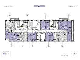 Продается 2-комнатная квартира ЖК Zenith (Зенит), 3 этап, 53.61  м², 7773450 рублей