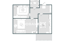 Продается 2-комнатная квартира ЖК Атмосфера, б/с 7, 73  м², 11000000 рублей