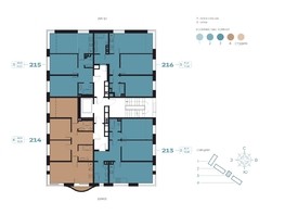 Продается 3-комнатная квартира ЖК RIVERANG (РиверАнг), 73.39  м², 14837550 рублей