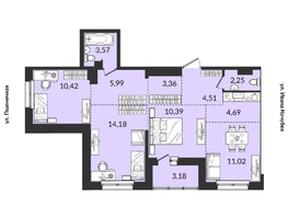 Продается 4-комнатная квартира ЖК Источник, дом 3, 73.92  м², 9119200 рублей