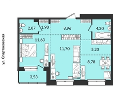 Продается 3-комнатная квартира ЖК Источник, дом 4, 61.77  м², 8026826 рублей